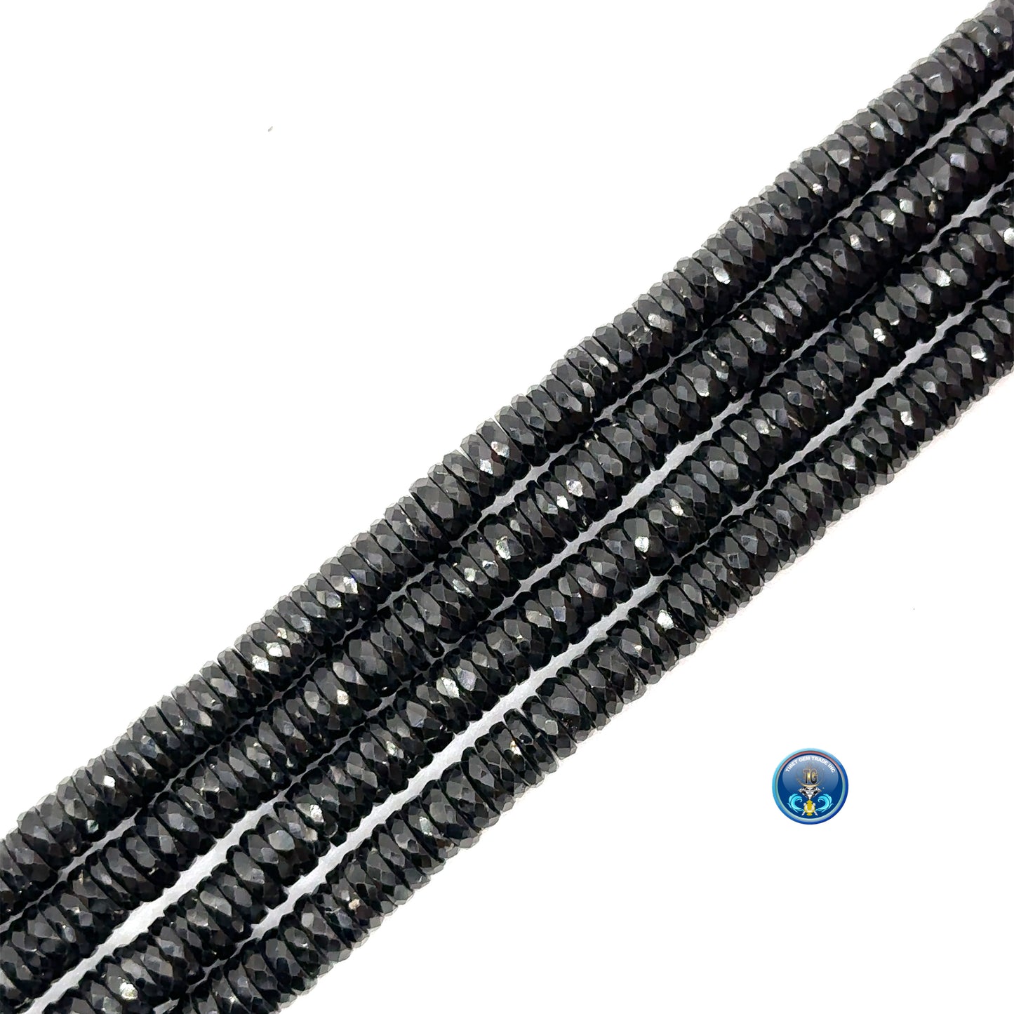 Black Spinel Facetted disc