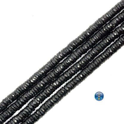 Black Spinel Facetted disc
