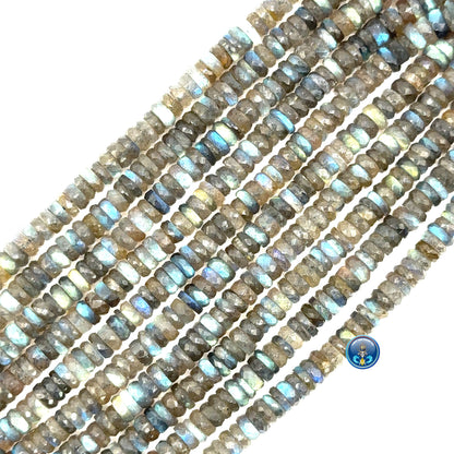 Labradorite Facetted Disc