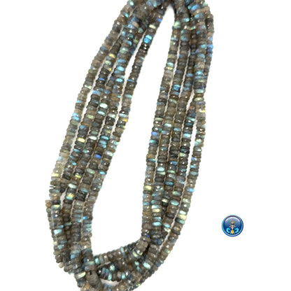 Labradorite Facetted Disc