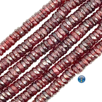 Garnet Facetted Disc