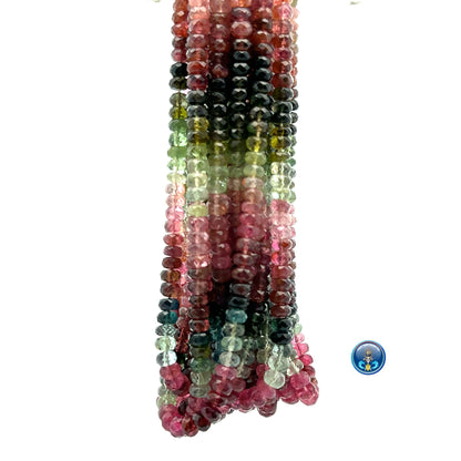 Tourmaline faceted roundel