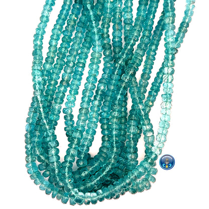 Apatite faceted roundel