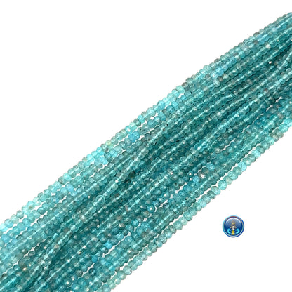Apatite Faceted Roundel