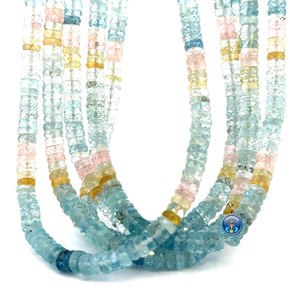 Multi Aquamarine facetted