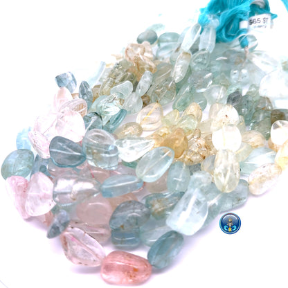 Multi Aquamarine plain nugget