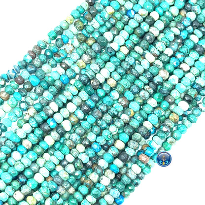 Chrysocolla Faceted Roundel