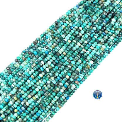 Chrysocolla Faceted Roundel