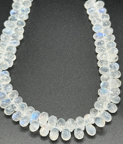 Rainbow Moonstone facetted Teardrop