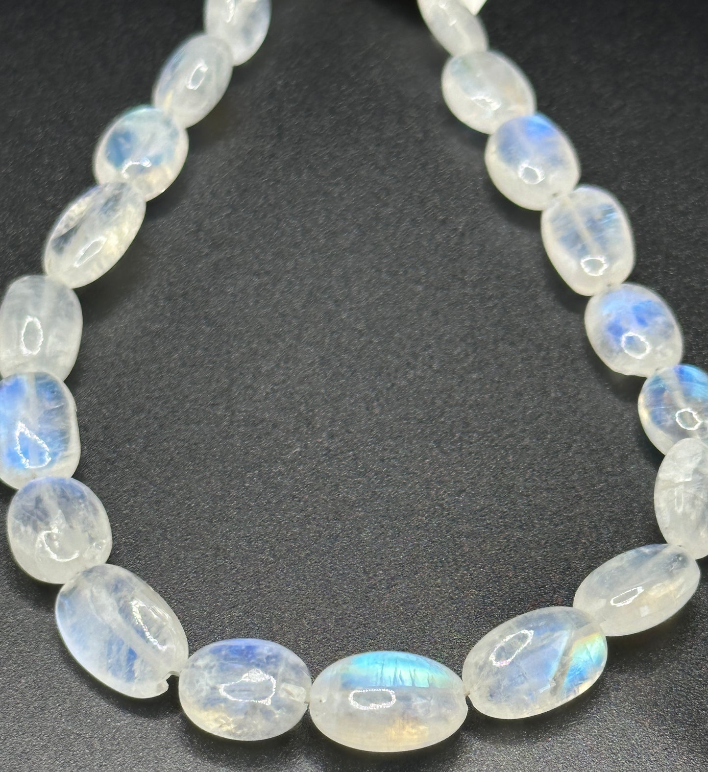 Rainbow Moonstone plain oval