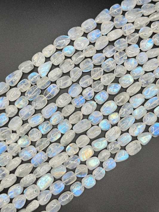 Rainbow moonstone plain nugget