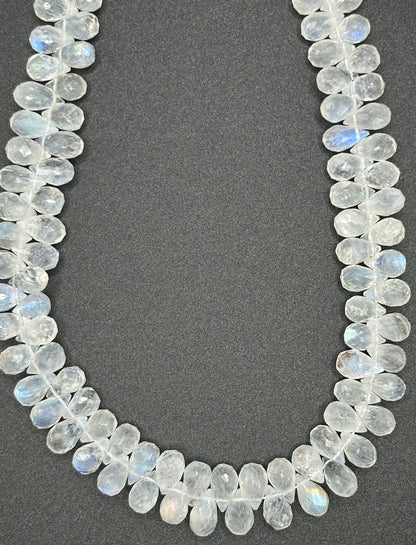 Rainbow Moonstone facetted Teardrop