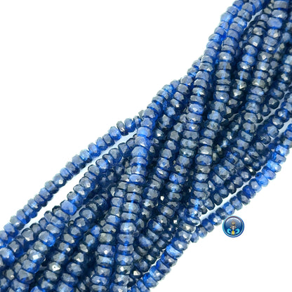 Kyanite  faceted Roundel
