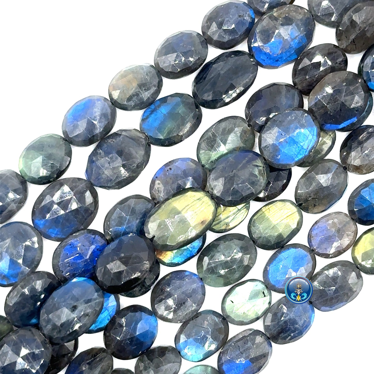 Blue Labradorite Faceted oval
