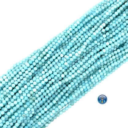 Larimar Faceted Roundel
