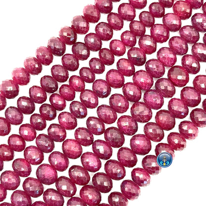 Ruby Faceted Roundel