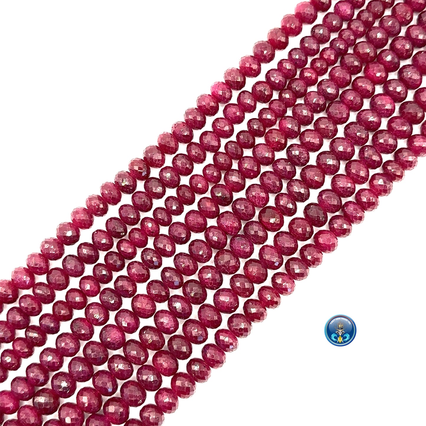 Ruby Faceted Roundel