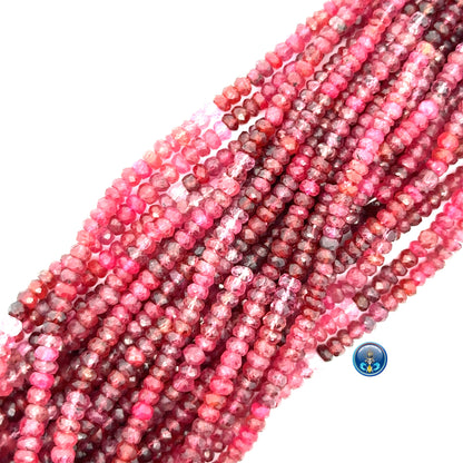 Red Spinel Faceted Roundel