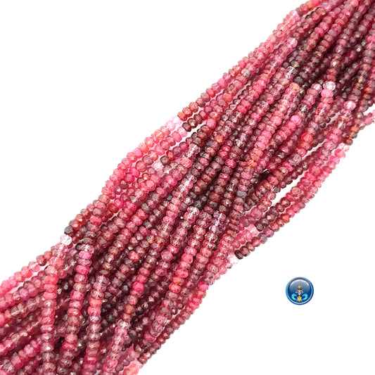 Red Spinel Faceted Roundel