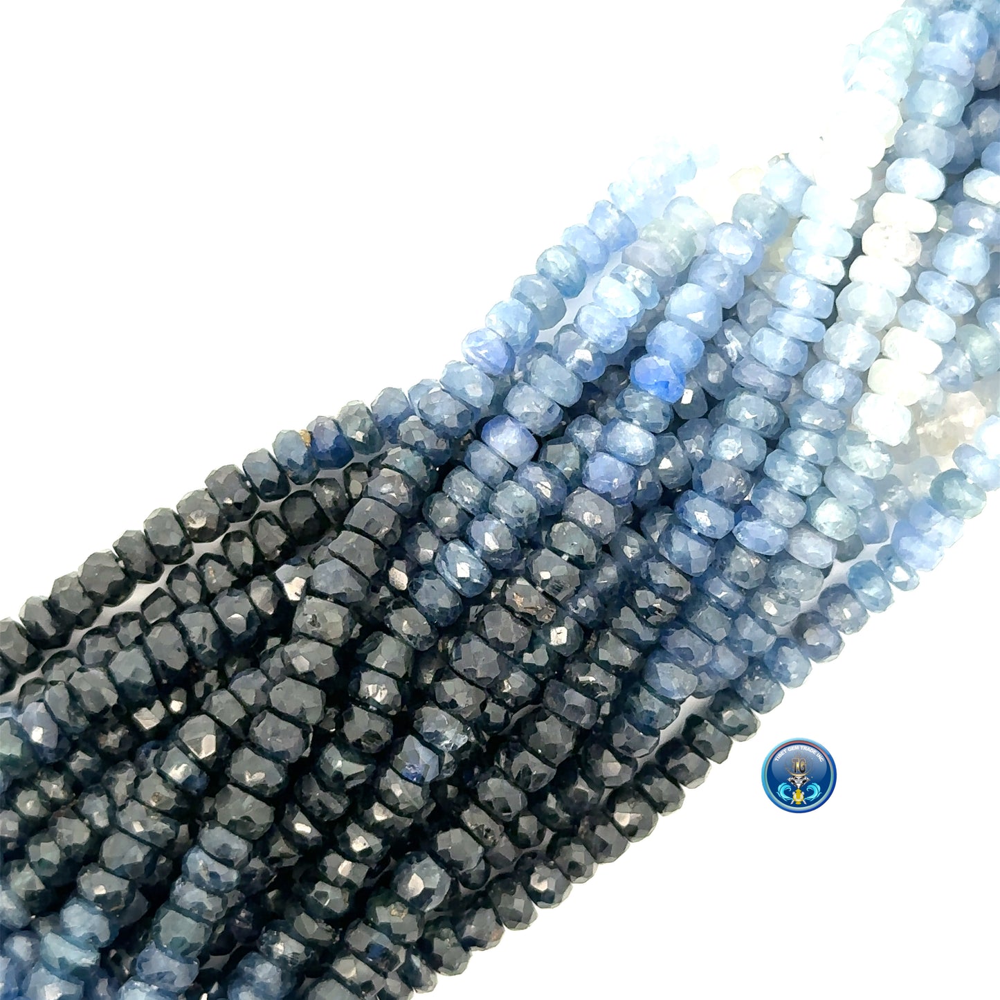 Blue Sapphire Faceted Roundel