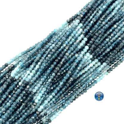 Sapphire Faceted Roundel