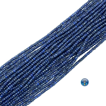 Sapphire Faceted Roundel