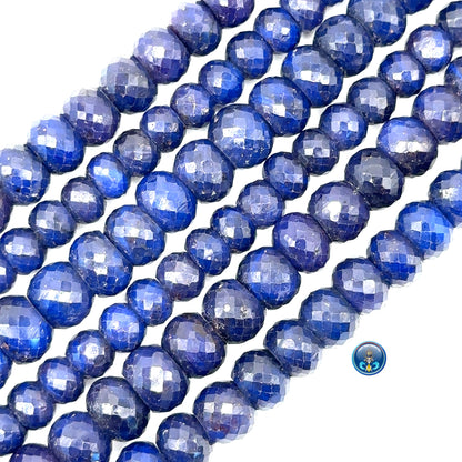Sapphire Faceted Roundel